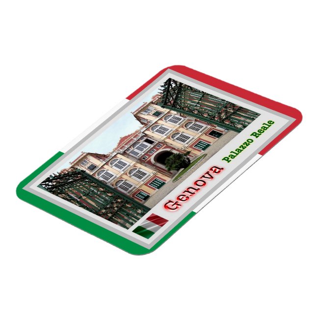 Flexible Italie - Ligurie - Gênes - Palais Royal - Magnet (Côté Gauche)