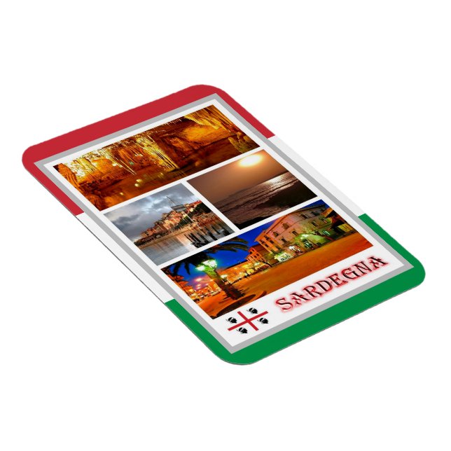 Flexible Italie - Sardaigne - Mosaïque - Magnet (Côté Droit)