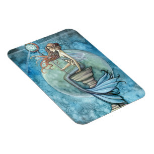 Flexible Jade Moon Mermaid Premium Vinyl Magnet