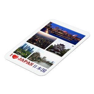 Flexible Japon - I Love - Mosaic - Magnet
