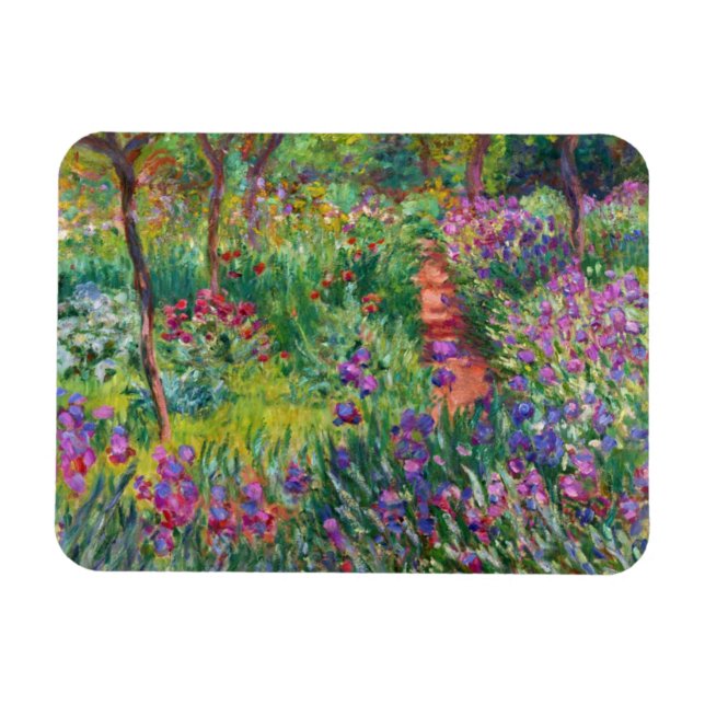 Flexible Jardin Monet Iris de Giverny Magnet (Horizontal)