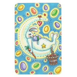 Flexible JELLY BEAN RÊVES EASTER BUNNY MAGNET Rectangle Lg
