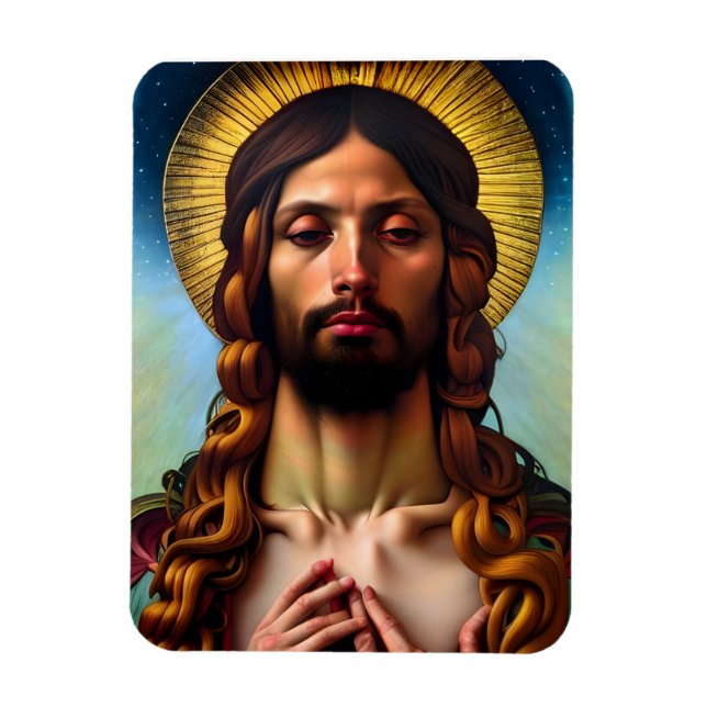 Flexible Jesus Christ Modern Renaissance Magnet (Vertical)