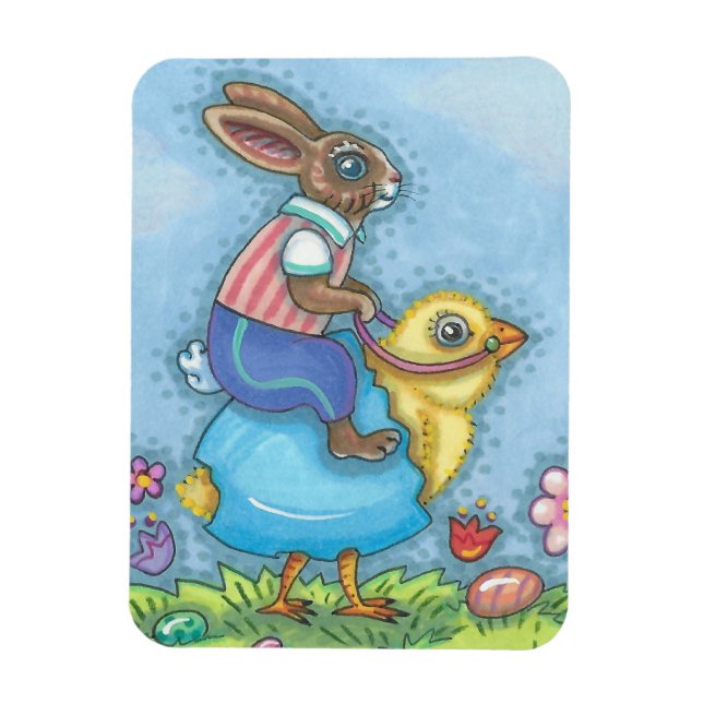 Flexible Joyau de Pâques et brique de Pâques BUNNET MAGNET  (Vertical)