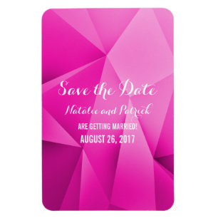Flexible Joyau rose Tones Enregistrer la date Flexi Magnet