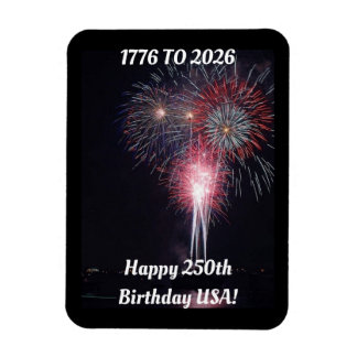 Flexible Joyeux 250e Anniversaire USA Magnet