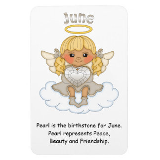 Flexible Juin Ange Birthstone Angel Blonde Premium Magnet