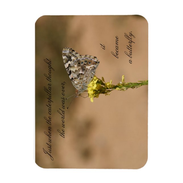 Flexible Juste au moment où la chenille a pensé le - Magnet (Vertical)