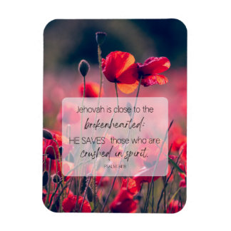 Flexible JW Encouraging Magnet Psaum 34:18