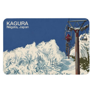 Flexible Kagura かぐら Niigata 新潟 1 - Magnet pour réfrigérateu