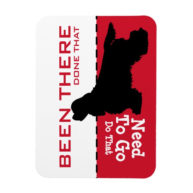 Flexible King Charles Cavalier Cocker Go Potty Magnet (Vertical)