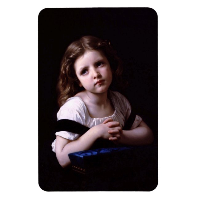 Flexible "La prière" de William-Adophe Bouguereau Magnet (Vertical)