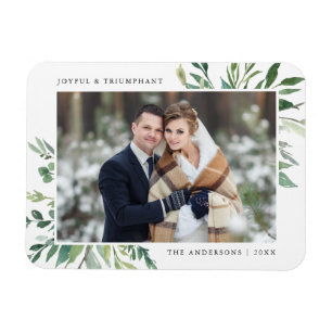 Flexible La verdure d'hiver Magnet photo de vacances