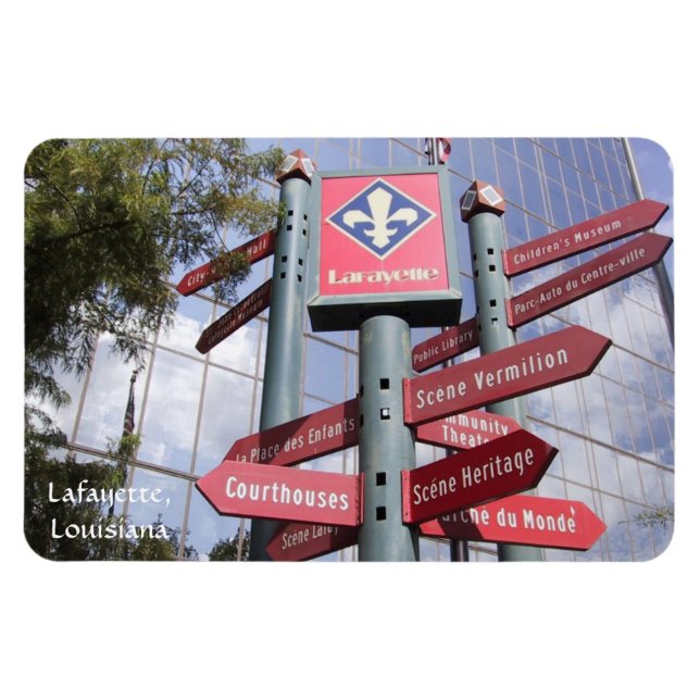 Flexible Lafayette, Louisiana Magnet (Horizontal)