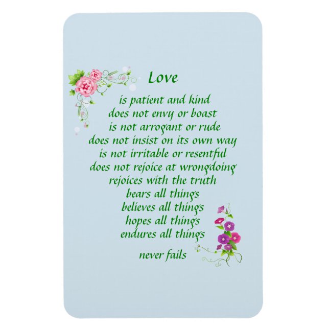 Flexible L'amour est le plus grand - Magnet (Vertical)