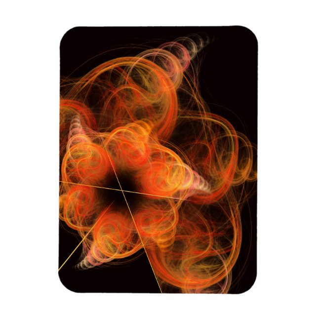 Flexible Lampe Abstrait Art Premium Magnet (Vertical)
