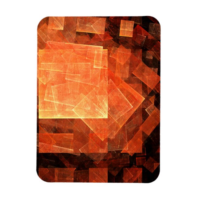 Flexible Lampe de fenêtre Magnet Abstrait Art Premium (Vertical)