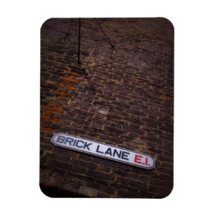 Flexible Lane en brique - Panneau de rue - Londres - Magnet