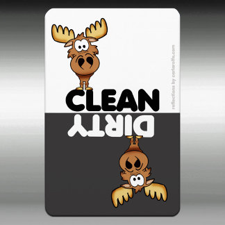 Flexible Lave-vaisselle mignonne Moose Magnet