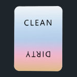 Flexible Lave-vaisselle rose orange Sunset Magnet nettoyant<br><div class="desc">Moderne élégant Sunset Pink Orange Lave-vaisselle Clean Dirty Magnet pour indiquer les plats dans la cuisine maison.</div>