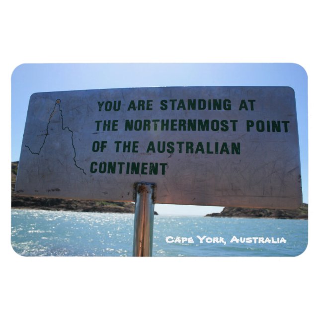 Flexible Le bon signe, Cape York Australie - Premium Magnet (Horizontal)
