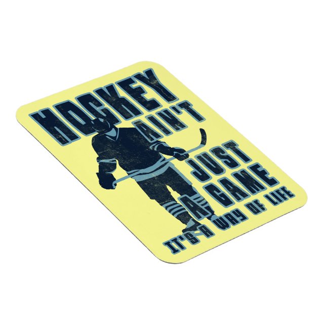 Flexible Le hockey n'est pas juste un jeu Flexi Magnet (Côté Droit)
