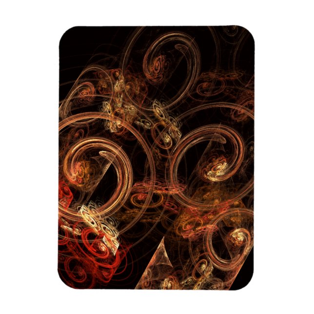 Flexible Le son de la musique Abstrait Art Premium Magnet (Vertical)