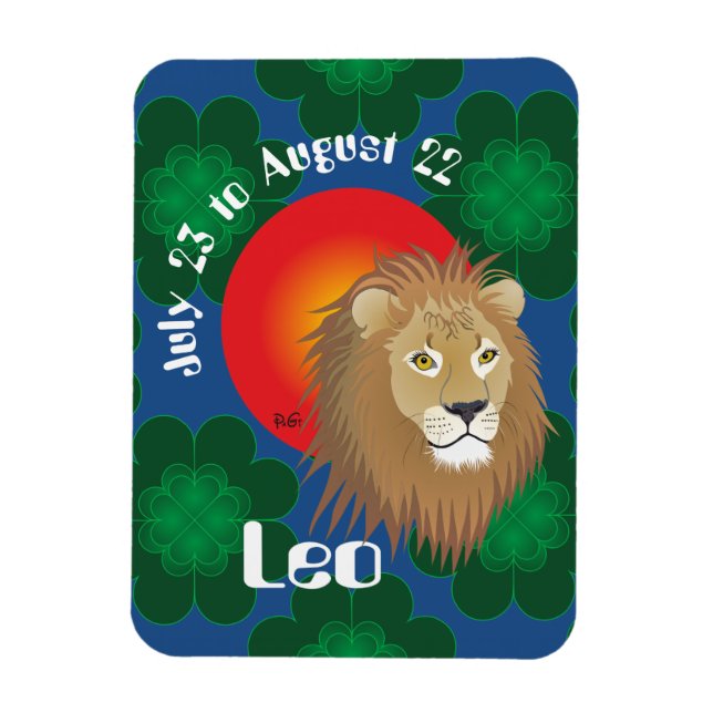 Flexible Leo July 23 à août 22 Flexi Magnet (Vertical)