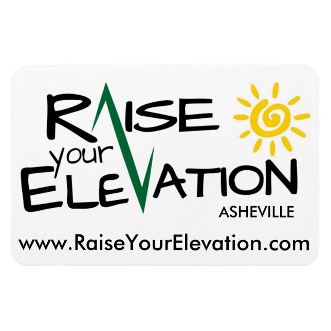 Flexible Levez votre élévation Asheville - Magnet de voitur (Horizontal)