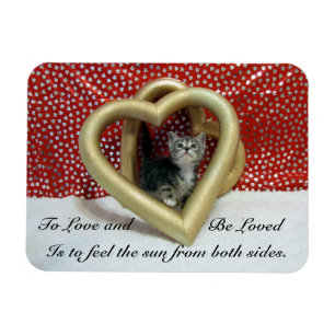 Flexible Lilo'The Cat's Loving Hearts Magnet