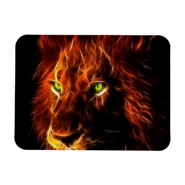 Flexible Lion of Judah - Rastafara - Reggae Rasta Magnet (Horizontal)