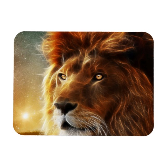 Flexible Lion of Judah - Rastafara - Reggae Rasta Magnet (Horizontal)