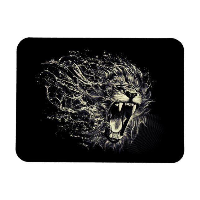 Flexible Lion of Judah - Rastafara - Reggae Rasta Magnet (Horizontal)