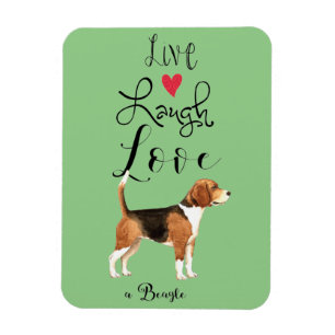 Flexible Live Laugh Love a Beagle Magnet