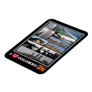 Flexible LK Sri Lanka - I Love Mosaic - Magnet