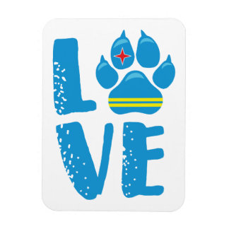 Flexible LOVE PAW (lettres bleues) - Magnet