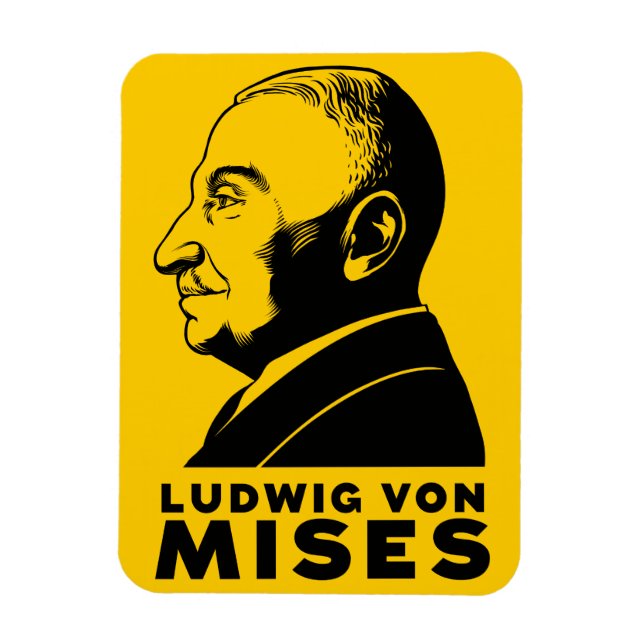 Flexible Ludwig von Mises Premium Flexi Magnet (Vertical)