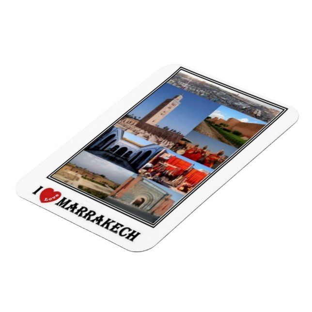 Flexible MA Morocco - Marrakech - I Love Mosaic - Magnet (Côté Gauche)