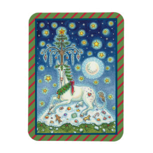 FLEXIBLE MAGIE D'UNE UNICORNE DE NOËL, MAGNET DE CHEVAL DE