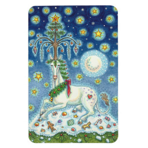 FLEXIBLE MAGIE D'UNE UNICORNE DE NOËL, MAGNET DE CHEVAL DE 