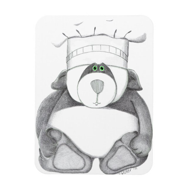 Flexible Magnet avec photo de l'ours de Panda (Vertical)