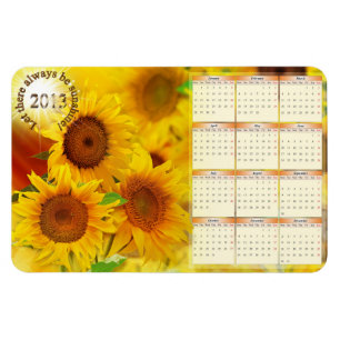 Flexible Magnet Calendrier des tournesols 2013
