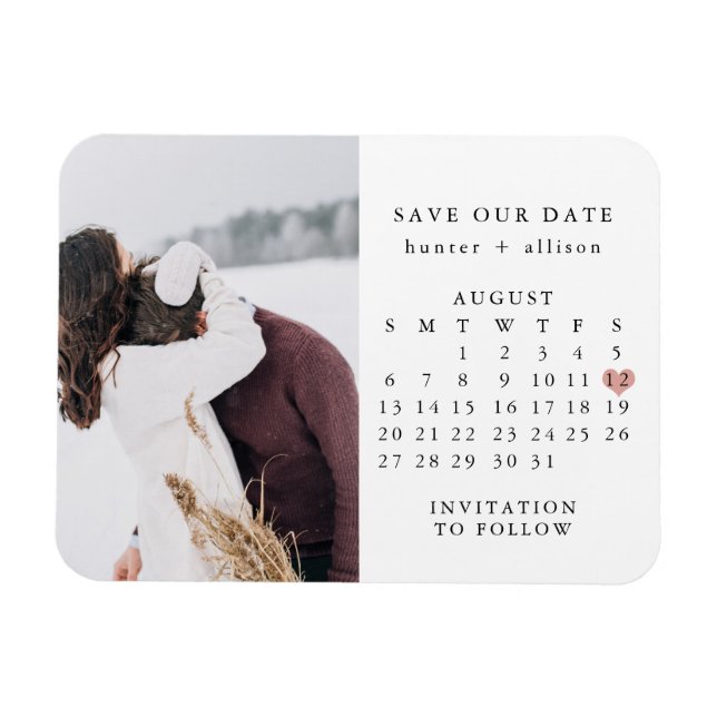 Flexible Magnet | Calendrier Enregistrer la date (Horizontal)