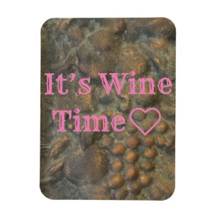 Flexible Magnet "C'est l'heure du vin"