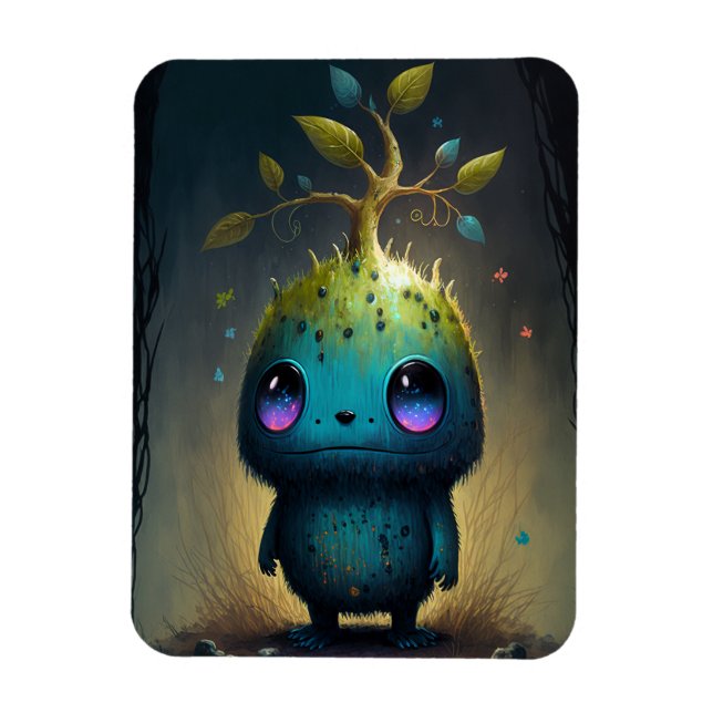 Flexible Magnet d'art Plante Monster Imaginaire (Vertical)