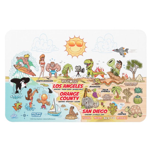 Flexible Magnet de Californie du Sud (Horizontal)