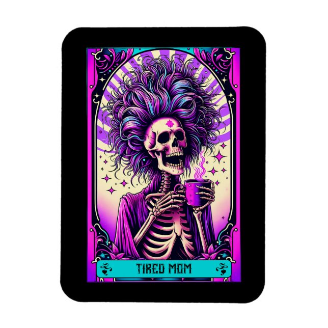 Flexible Magnet de carte Tarot maman fatigué (Vertical)