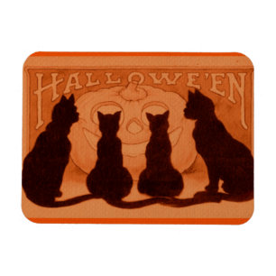 Flexible Magnet de chats d'Halloween
