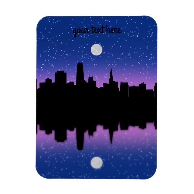 Flexible Magnet de dessin Skyline San Francisco #1 (Vertical)