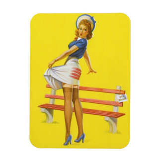Flexible Magnet de fille Vintage